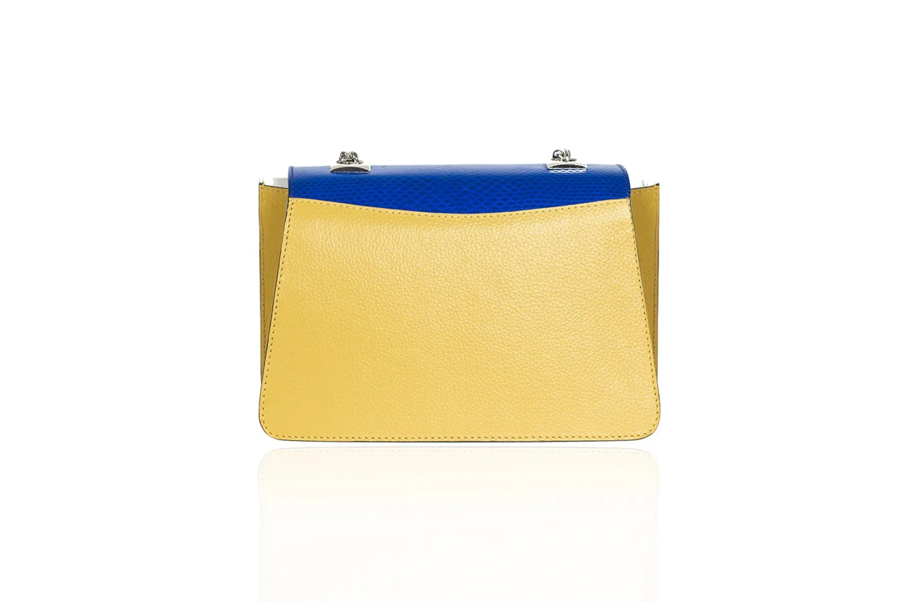 Electric Blue & Mustard Mini Jackie O Shoulder Bag