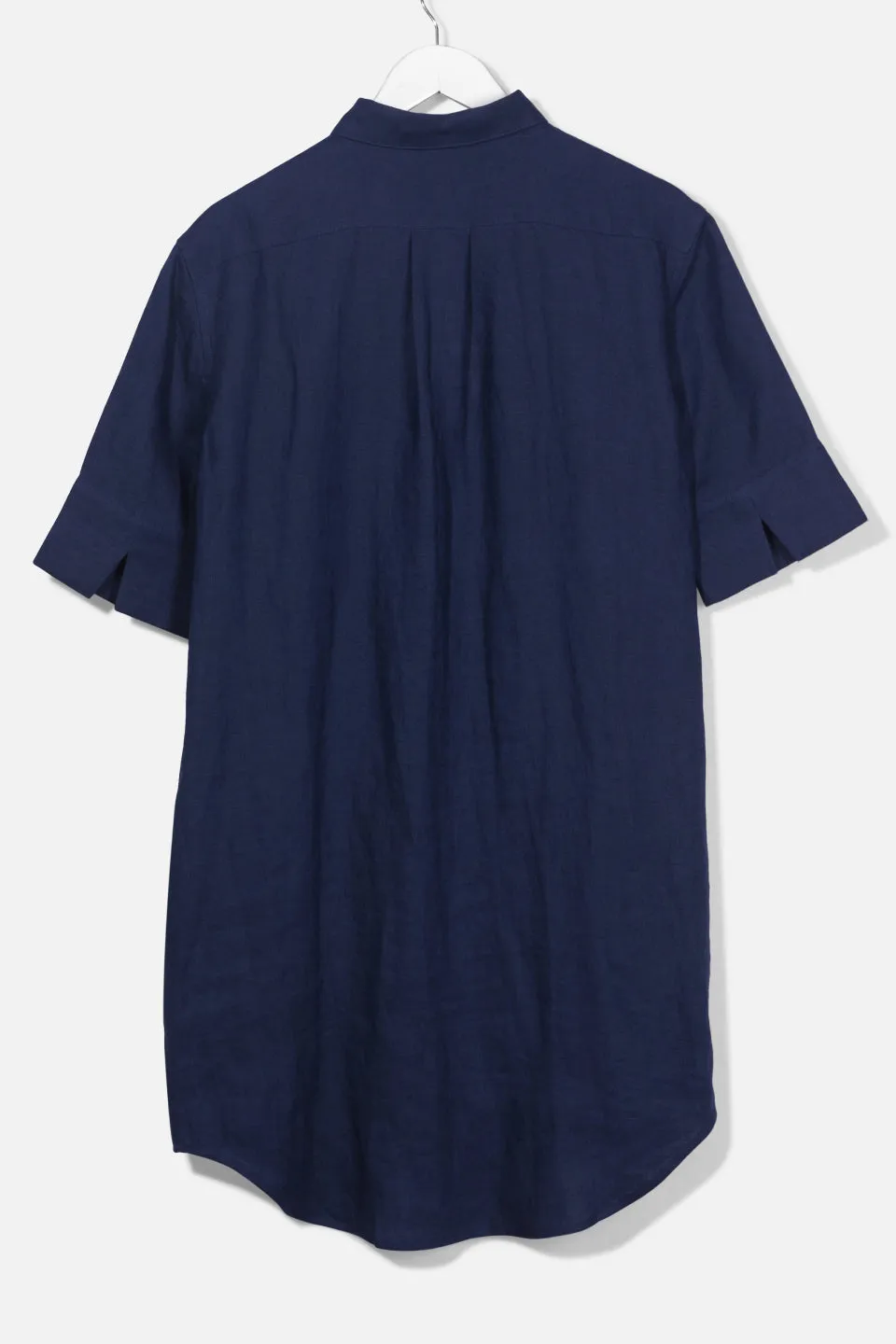 Energize SS Dark Navy Linen Shirt Dress