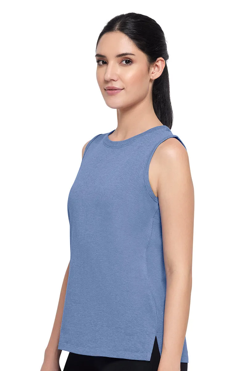 Essential Tank Top - Infinity Blue Marl