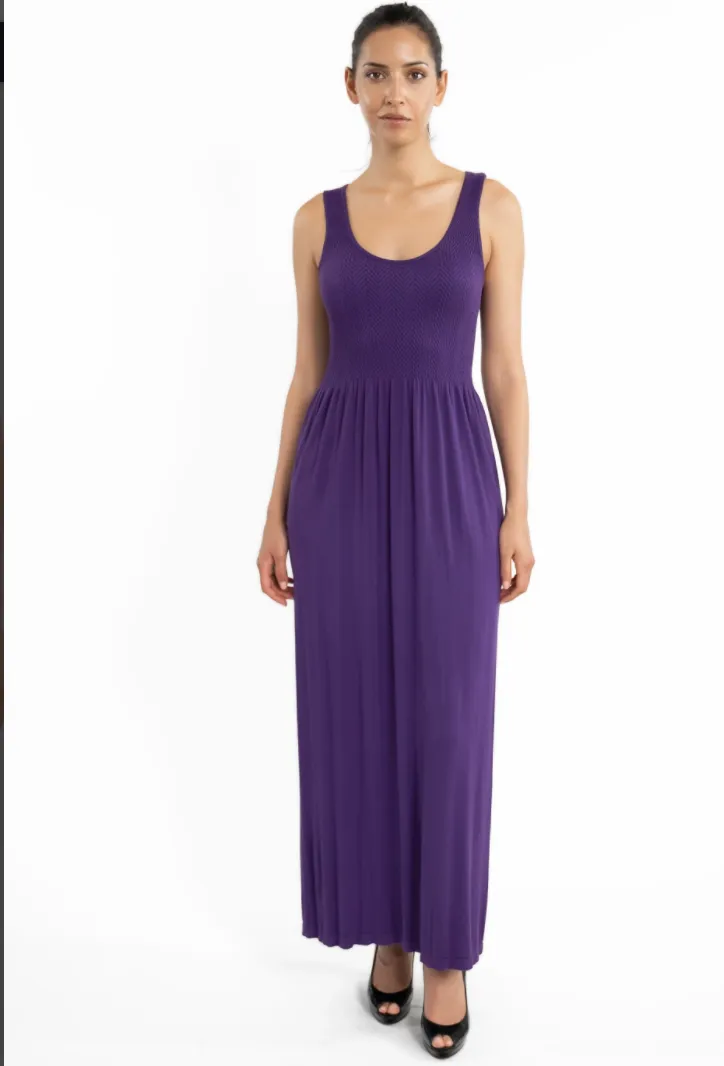 #ET1008 SLEEVELESS MAXI DRESS