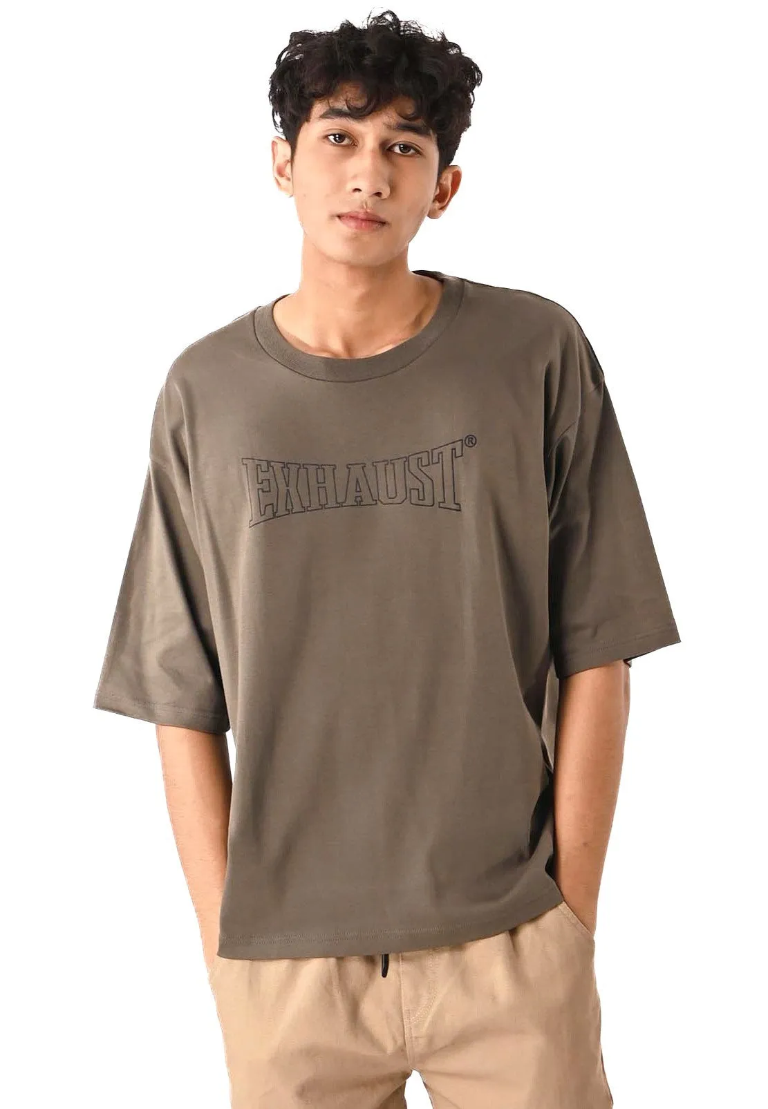 EXHAUST ROUND NECK T SHIRT [OVERSIZE] 1313