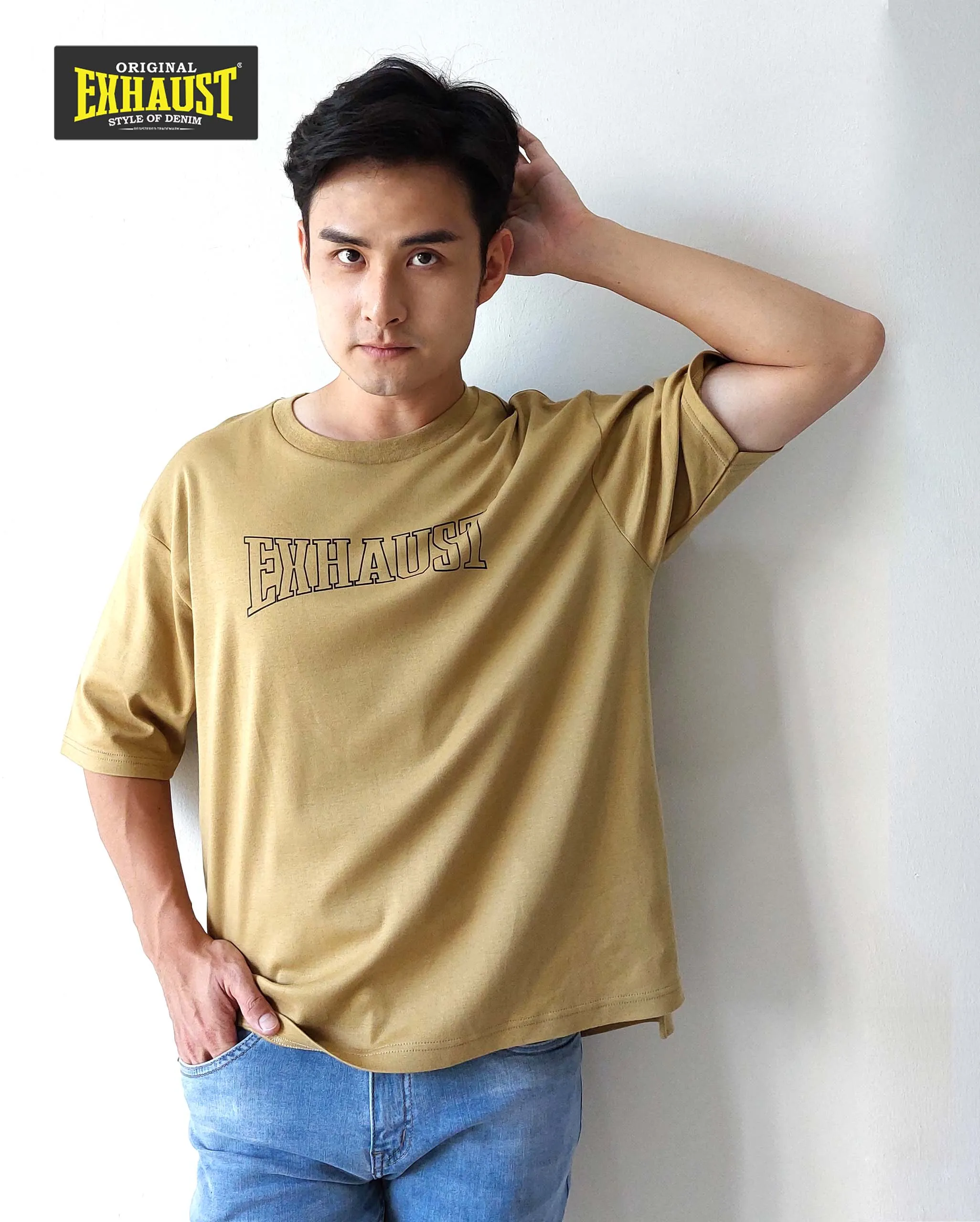 EXHAUST ROUND NECK T SHIRT [OVERSIZE] 1313