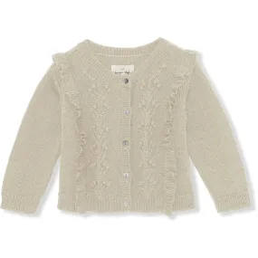 Fiol Frill Cardigan - Almond Milk