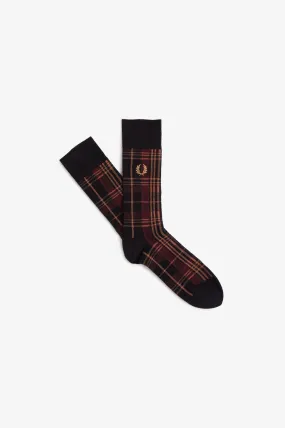 Fred Perry Redacted Tartan Sock