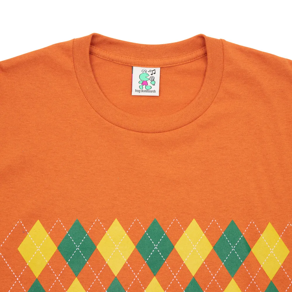 Frog Total Argyle Tee (Dark Orange)