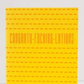 funny congratulations card, congratu-fucking-lations card, congratulations card with curse word