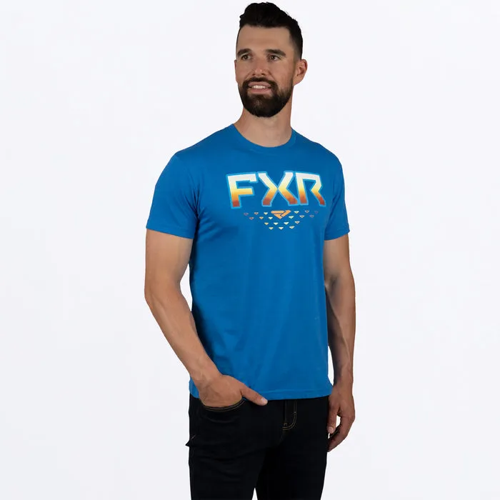 FXR Men's Helium Premium Tee Blue/Inferno