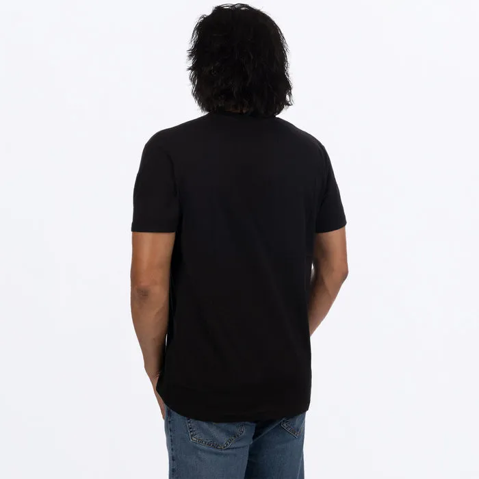 FXR Men's Split Premium Tee Black/Spectrum