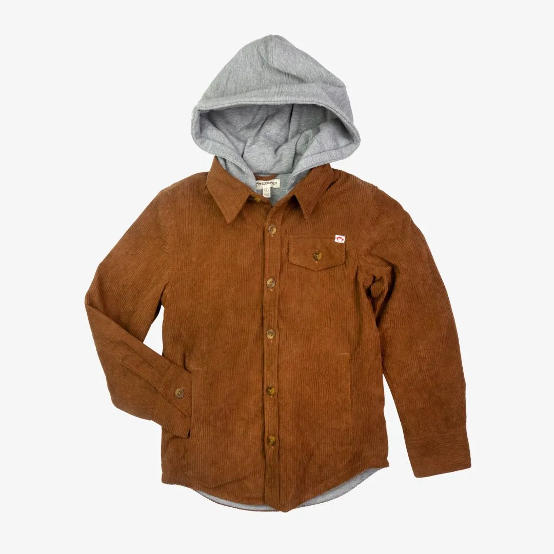 Glen Hooded Shirt | Sierra