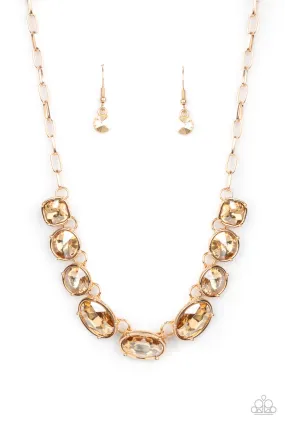 Gorgeously Glacial Gold-Necklace