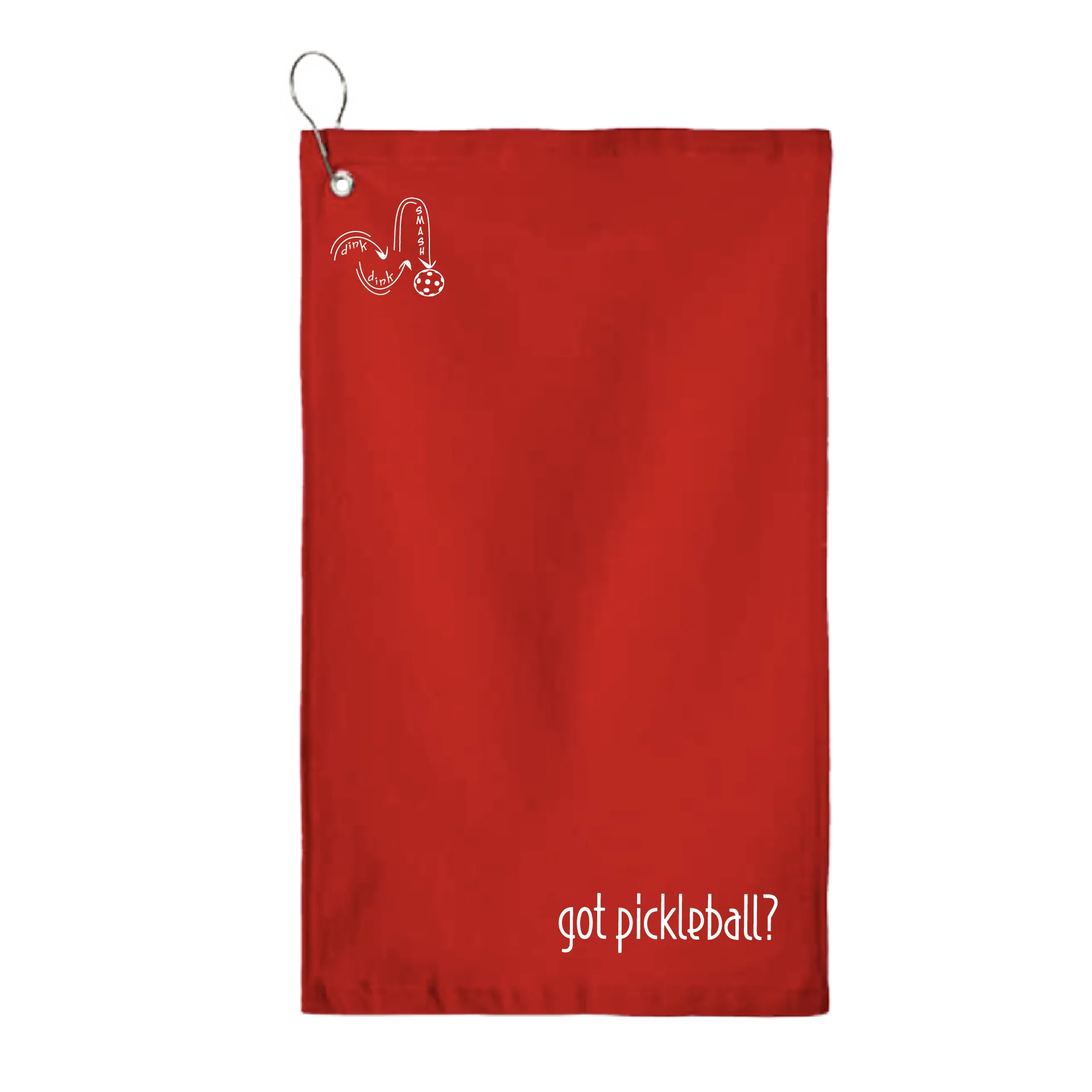 Got Pickleball | Pickleball Court Towels | Grommeted 100% Cotton Terry Velour