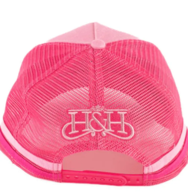 Hitchley & Harrow Cap Trucker Pale Pink/Hot Pink