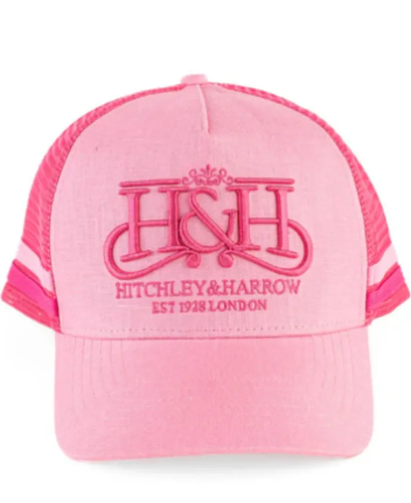 Hitchley & Harrow Cap Trucker Pale Pink/Hot Pink