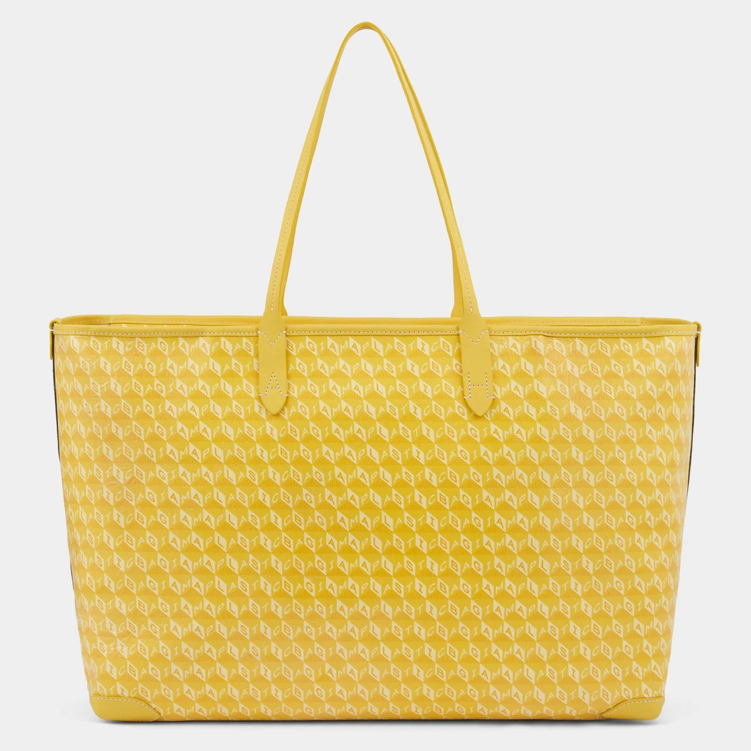 I Am A Plastic Bag Zipped Motif Tote