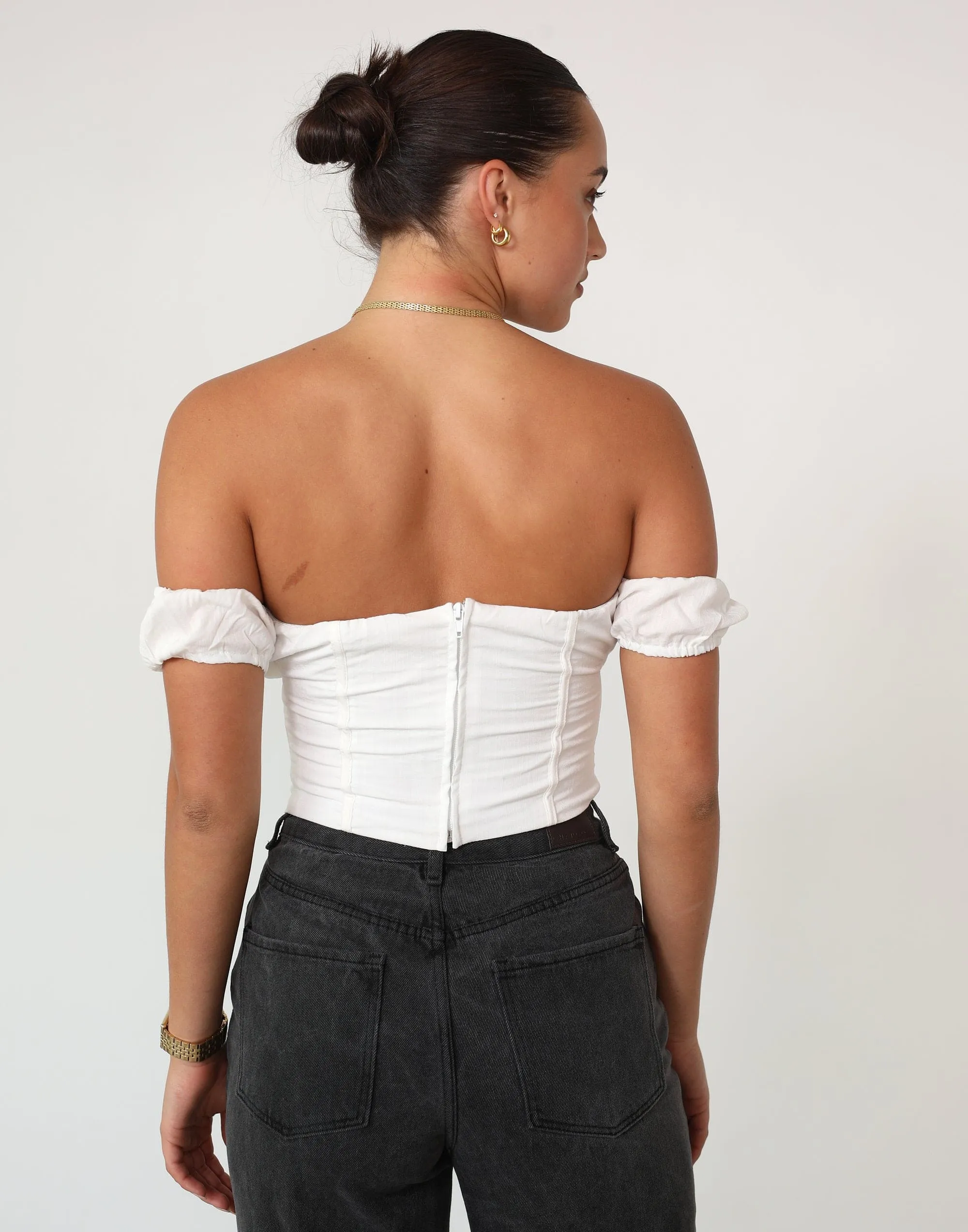 In Love Corset Top (White)