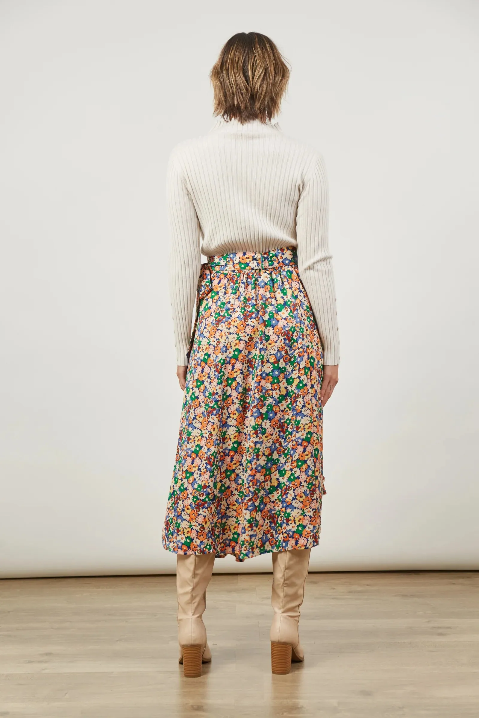 ISLE OF MINE Romance Wrap Skirt MEADOW BLOOM