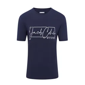 Jacob Cohen Signature Milano Short Sleeve T-shirt (Navy)