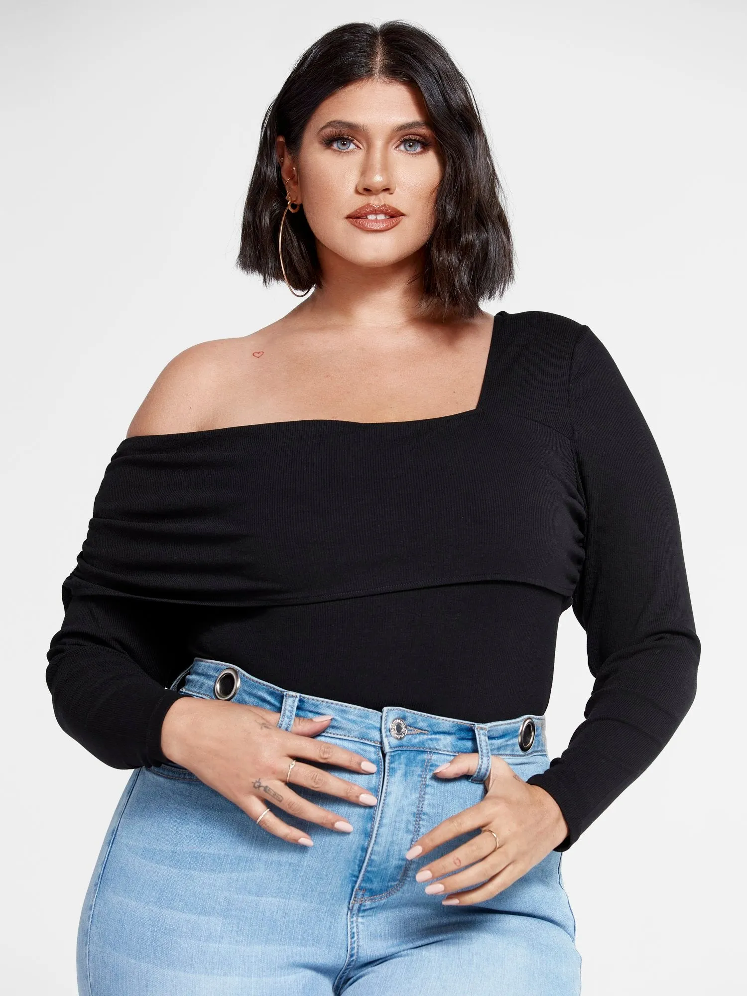 Jenisse One Shoulder Knit Top