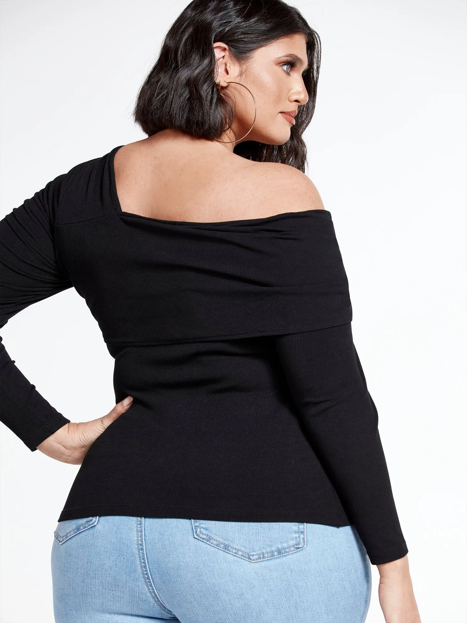 Jenisse One Shoulder Knit Top