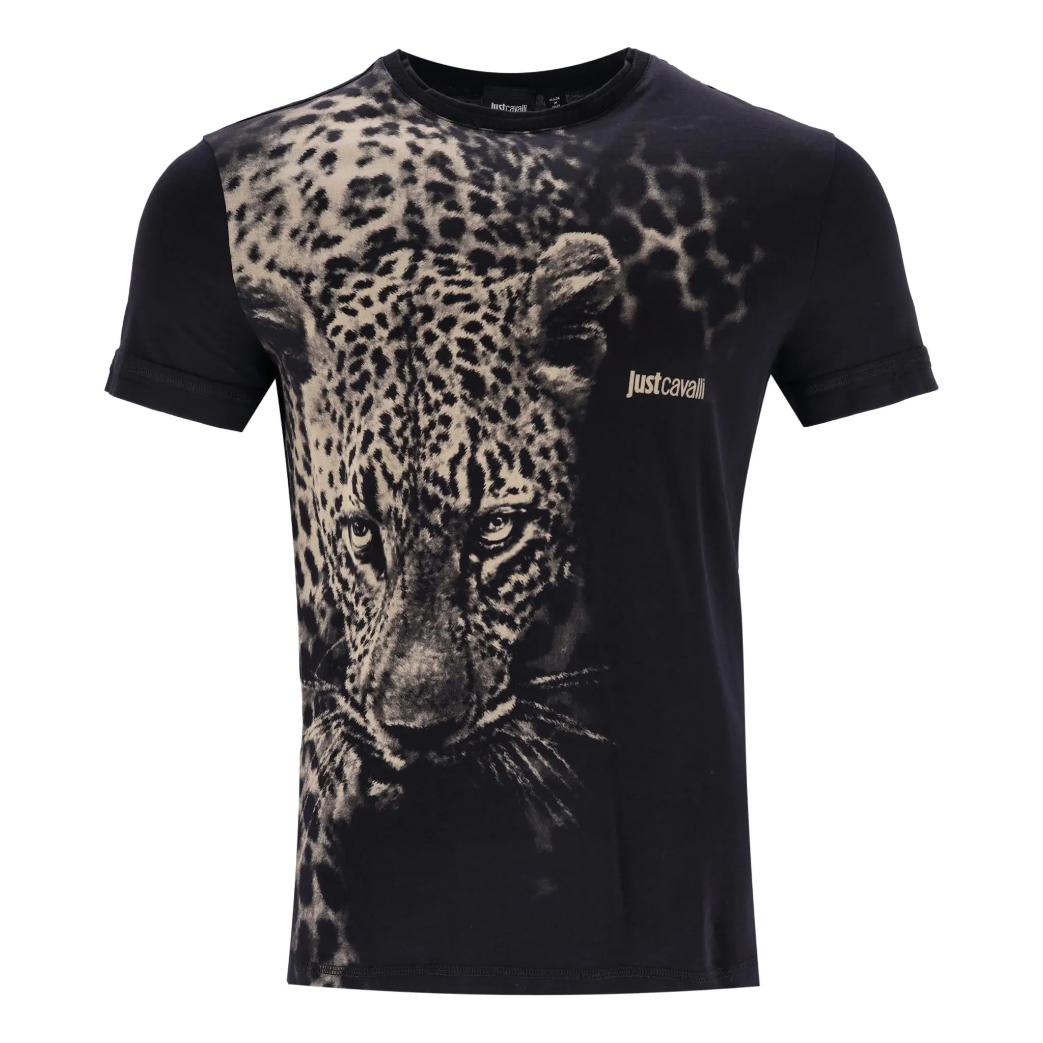 Just Cavalli Tiger Print Cotton T-Shirt. Size L