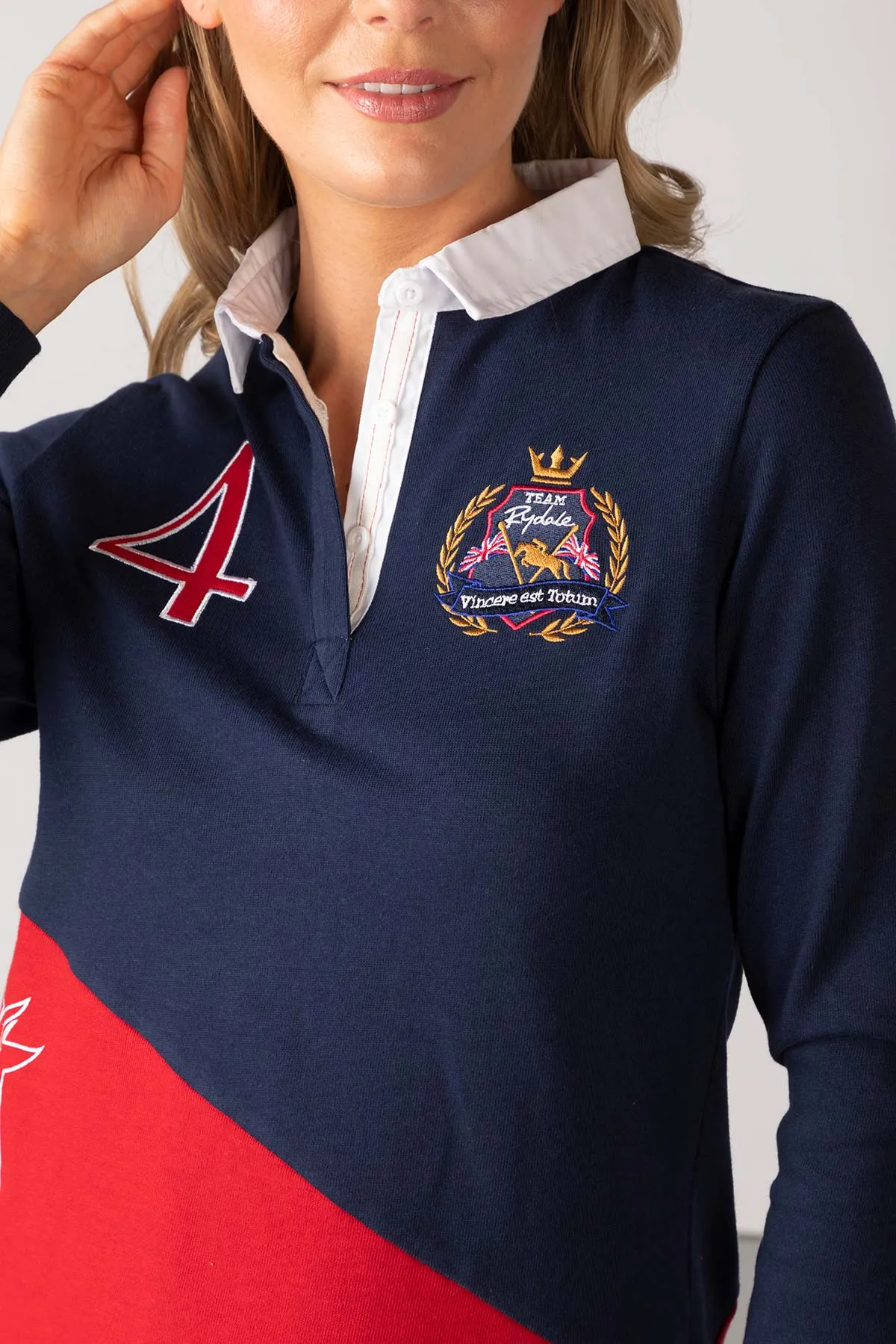 Ladies Rugby Shirt - Diagonal Panel