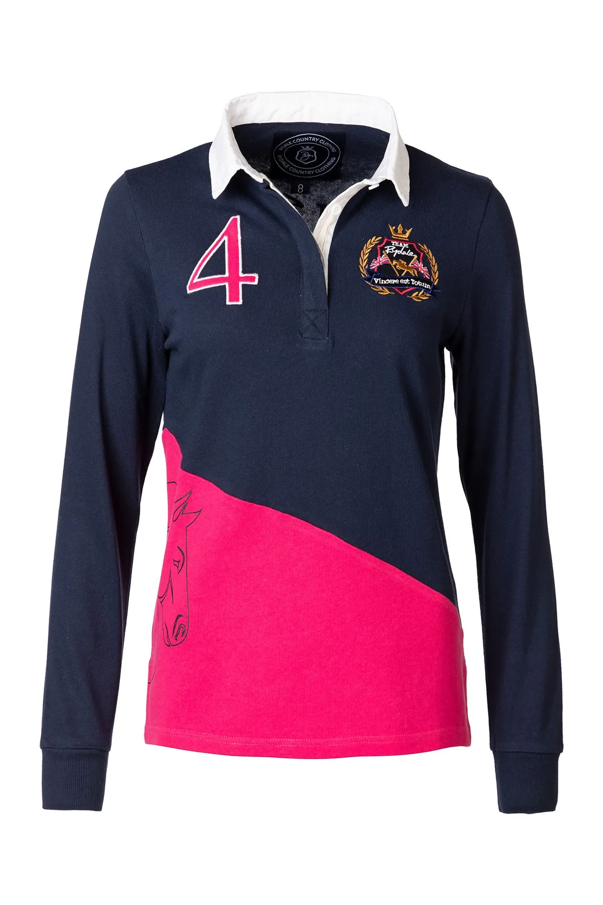 Ladies Rugby Shirt - Diagonal Panel