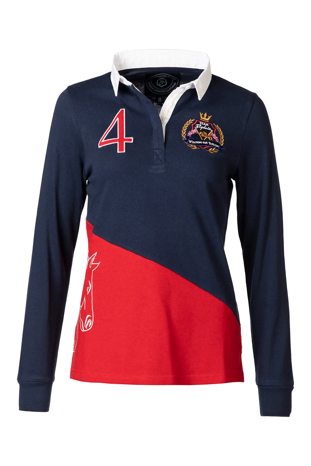 Ladies Rugby Shirt - Diagonal Panel