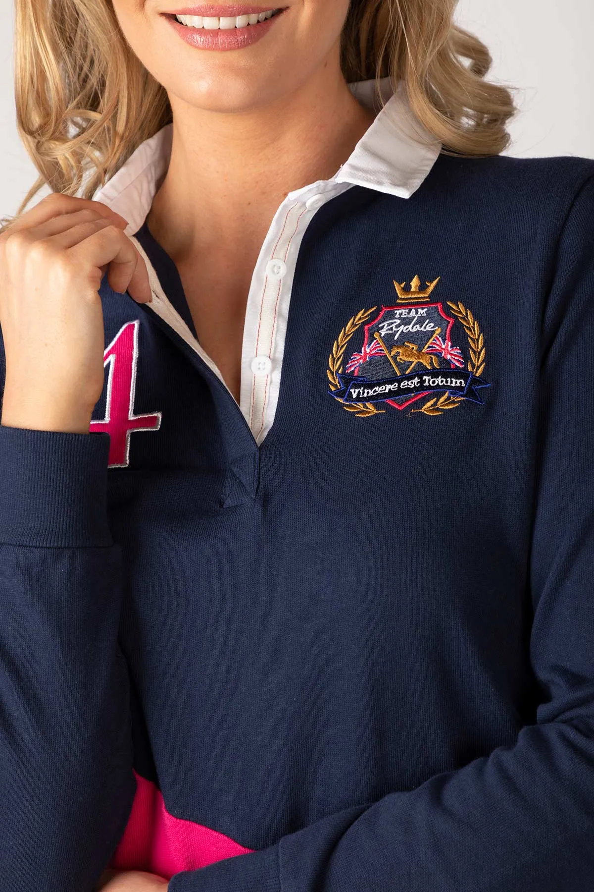 Ladies Rugby Shirt - Diagonal Panel