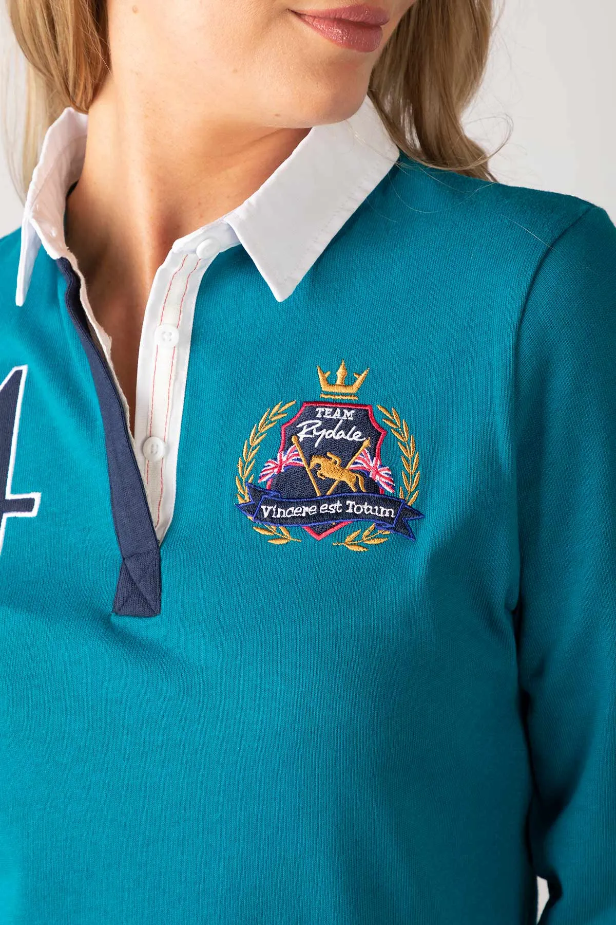 Ladies Rugby Shirt - Diagonal Panel