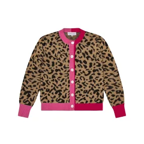 Leopard Print Cotton Cardigan