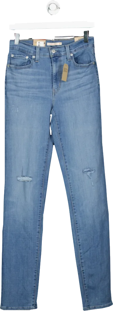 levis Blue Mid-blue 724 High Rise Straight - Straight Leg Jeans BNWT W29