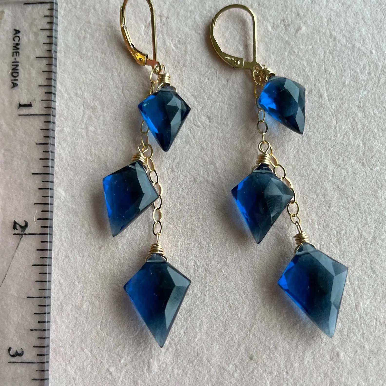 London Blue Kite Dangles