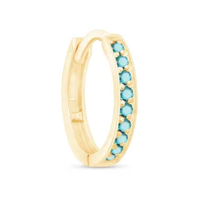 London Blue Topaz Cartilage Hoop Earring