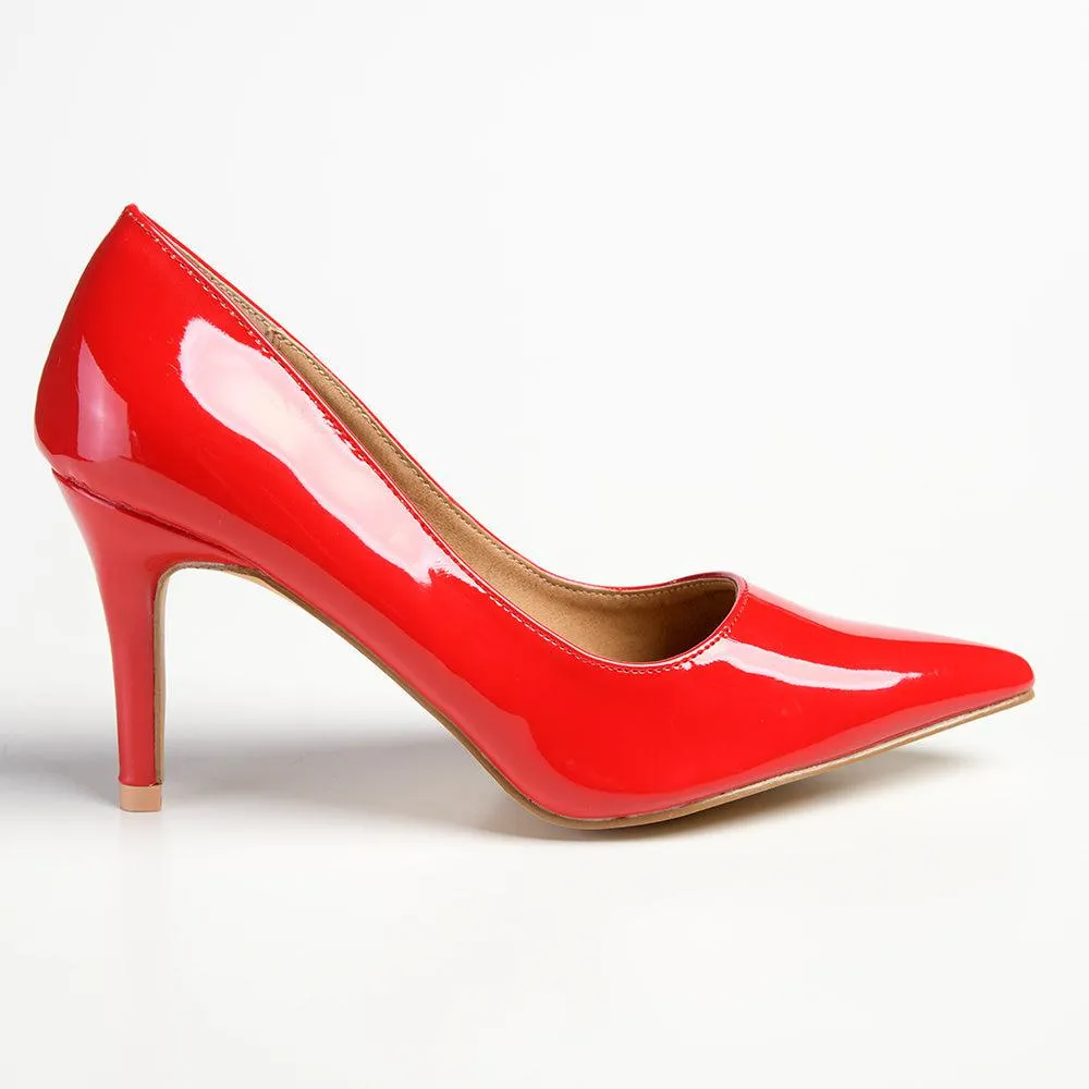 Madison Penny 5 Court Heels - Red