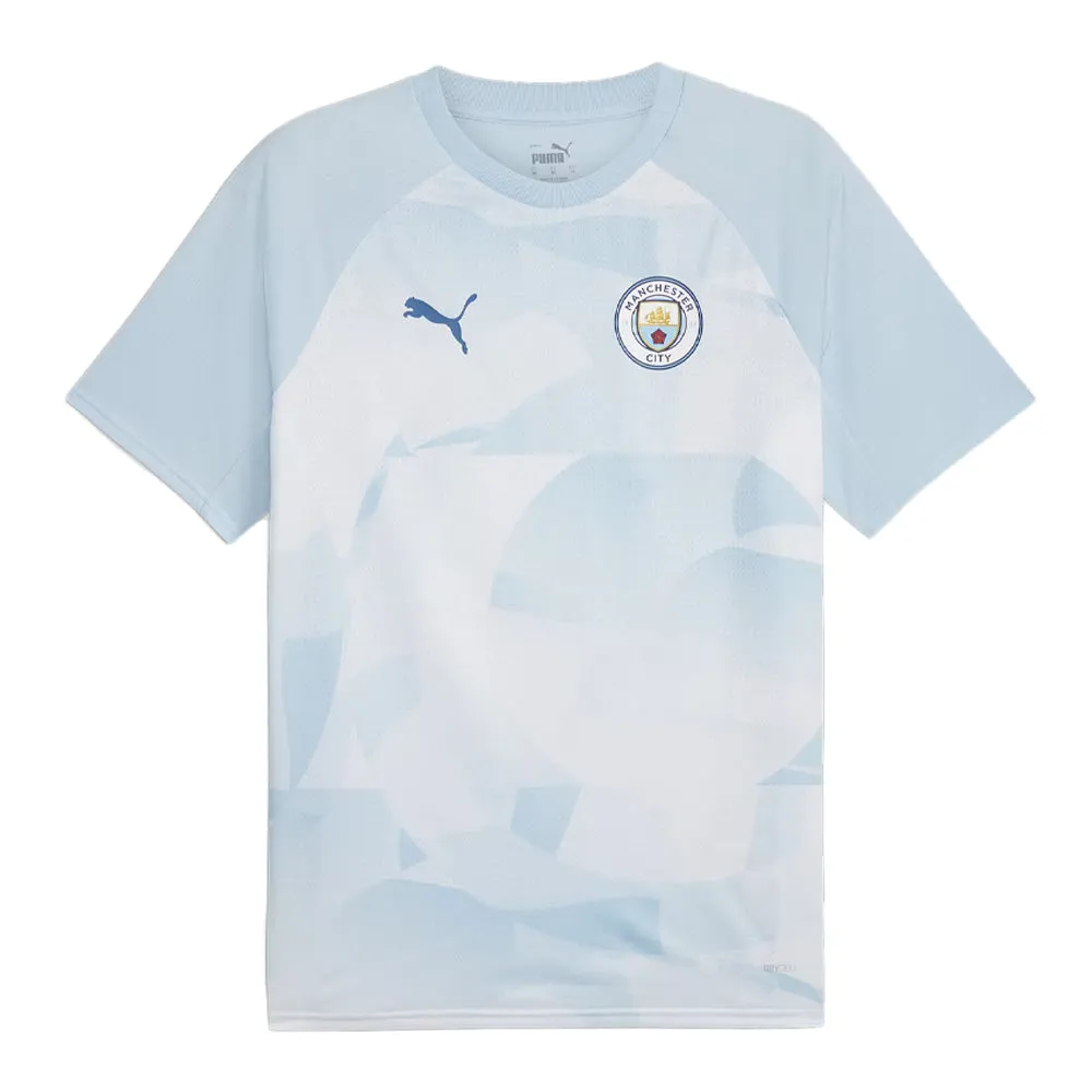 Manchester City Adult Prematch Jersey 23/24 (Silver Sky/Lake Blue)