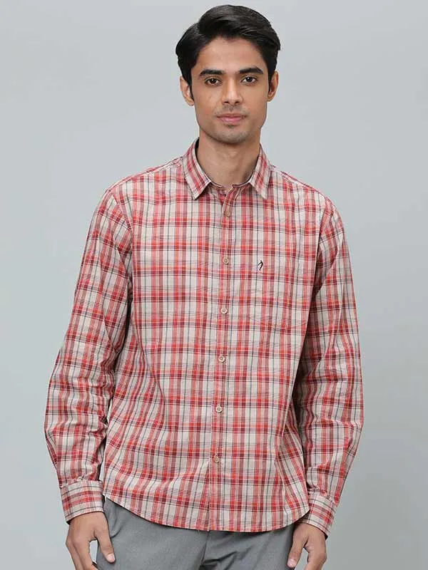 Men Checked Full Sleeve Cotton Shirt