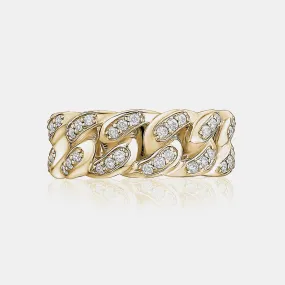 Men's Diamond Link Ring