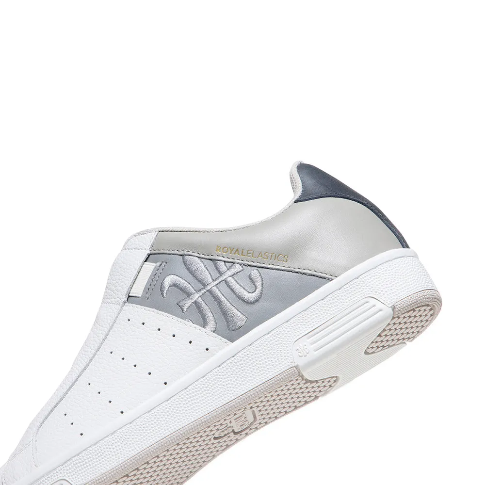 Men's Icon OG White Gray Logo Leather Sneakers 01932-088