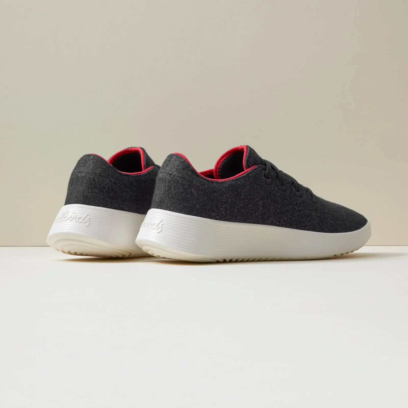 Men's Wool Runner 2 - Natural Black/Kea Red (Natural White Sole)