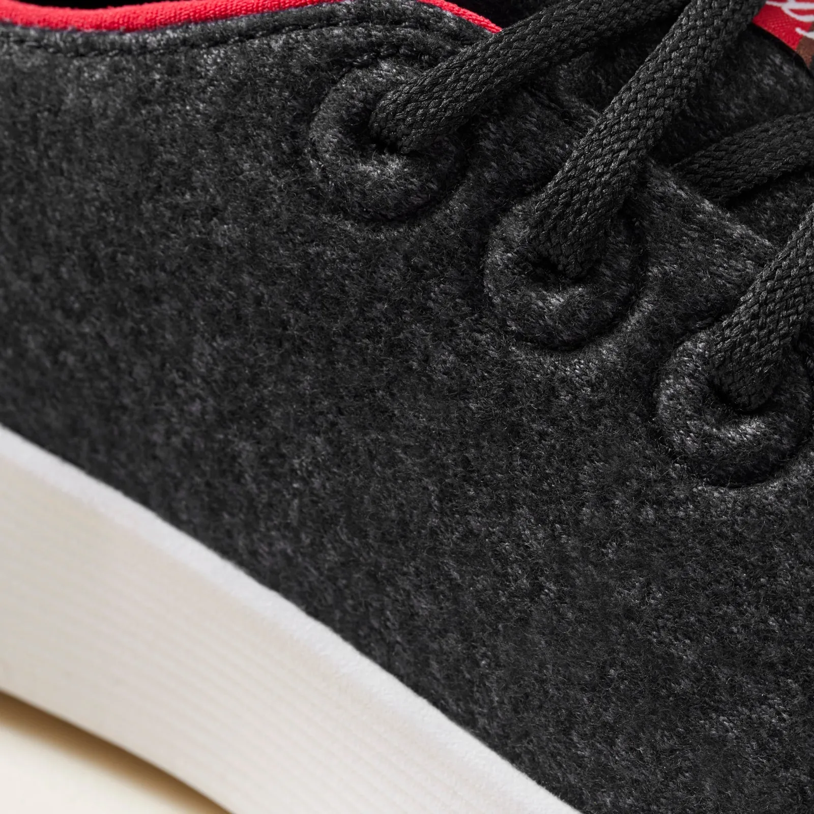 Men's Wool Runner 2 - Natural Black/Kea Red (Natural White Sole)