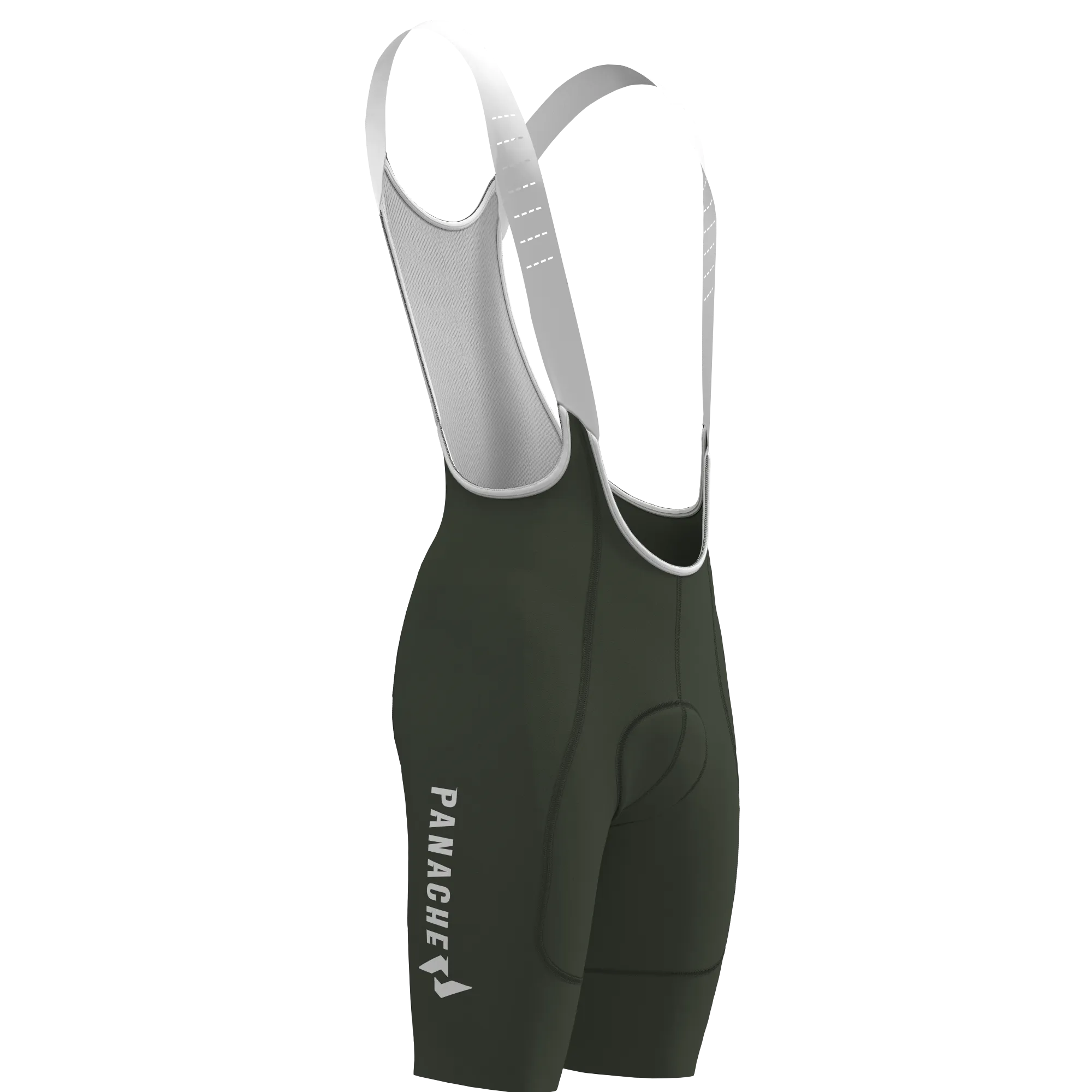 Men's WT 2ND SKIN Bib Short - Forest w/Panache Logo