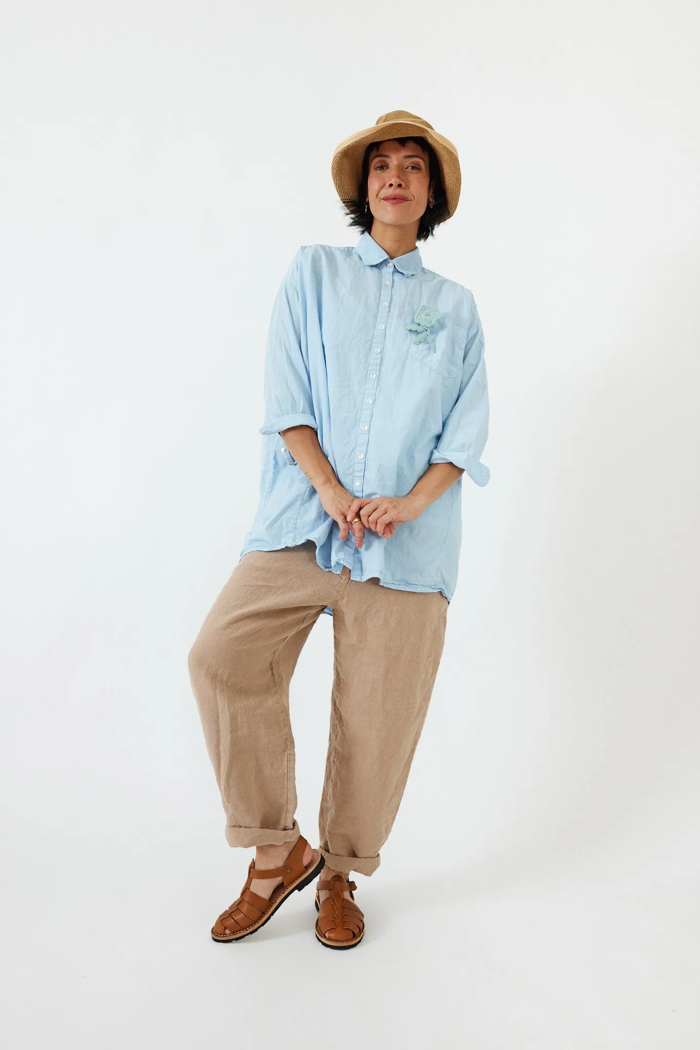 Metta - Indra Boxy Shirt - Fine Cotton Poplin