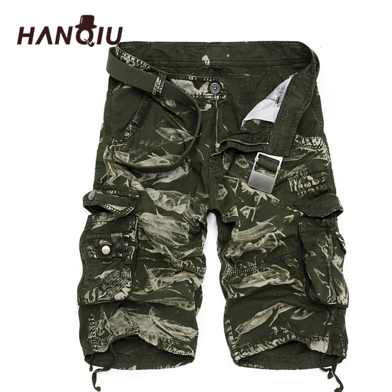 Military Cargo Shorts Men Summer Camouflage Pure Cotton Brand Clothing Comfortable Men Tactical Camo Cargo Shorts