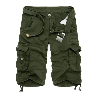 Military Cargo Shorts Men Summer Camouflage Pure Cotton Brand Clothing Comfortable Men Tactical Camo Cargo Shorts