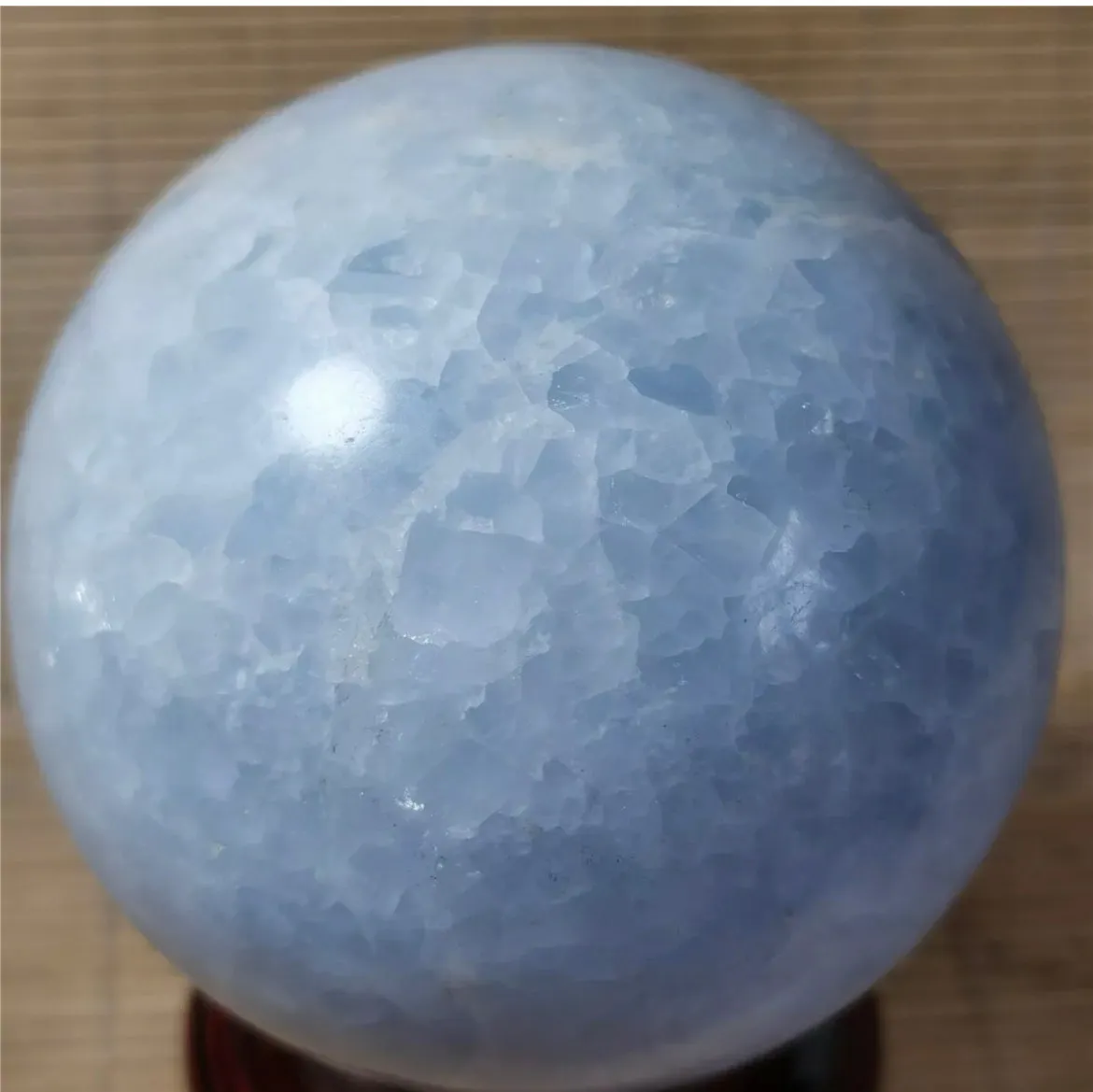 Natural Blue Calcite Gemstone Crystal Sphere