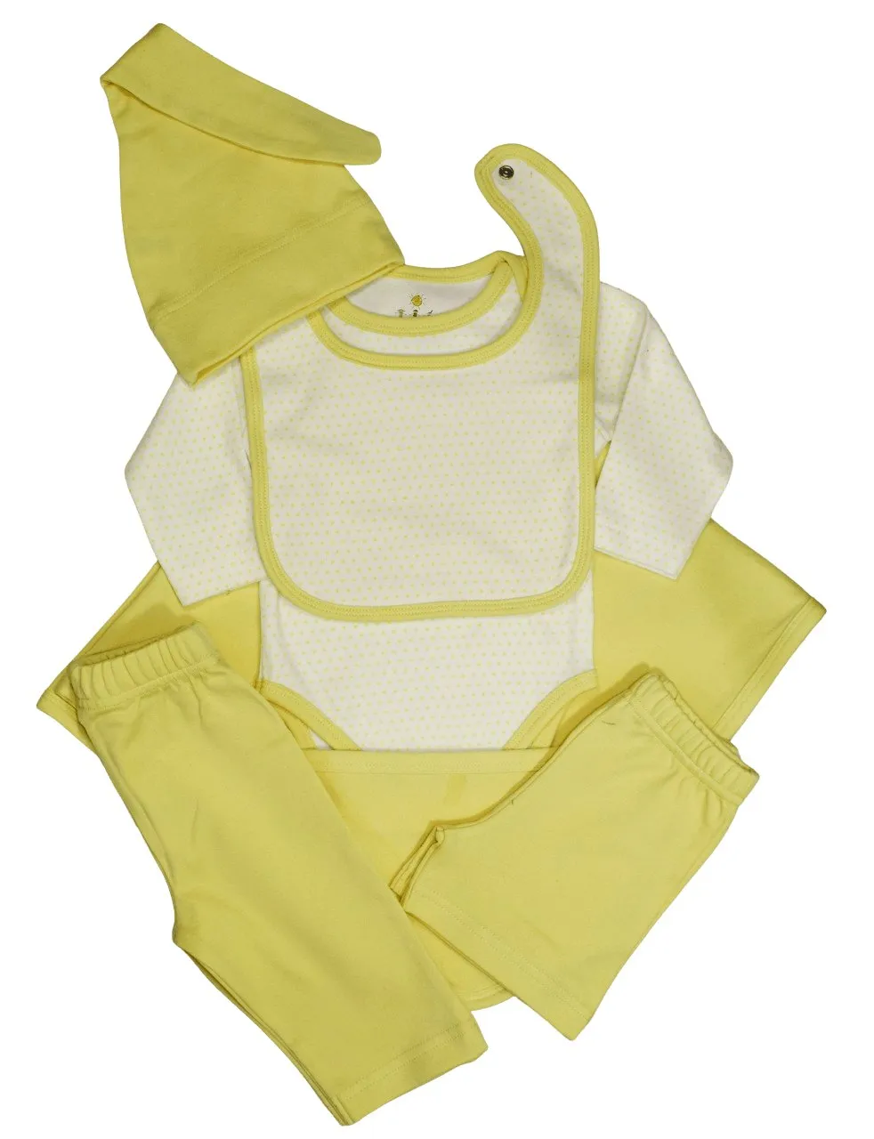 Newborn Baby Bundle: Set of 6 Items - Yellow