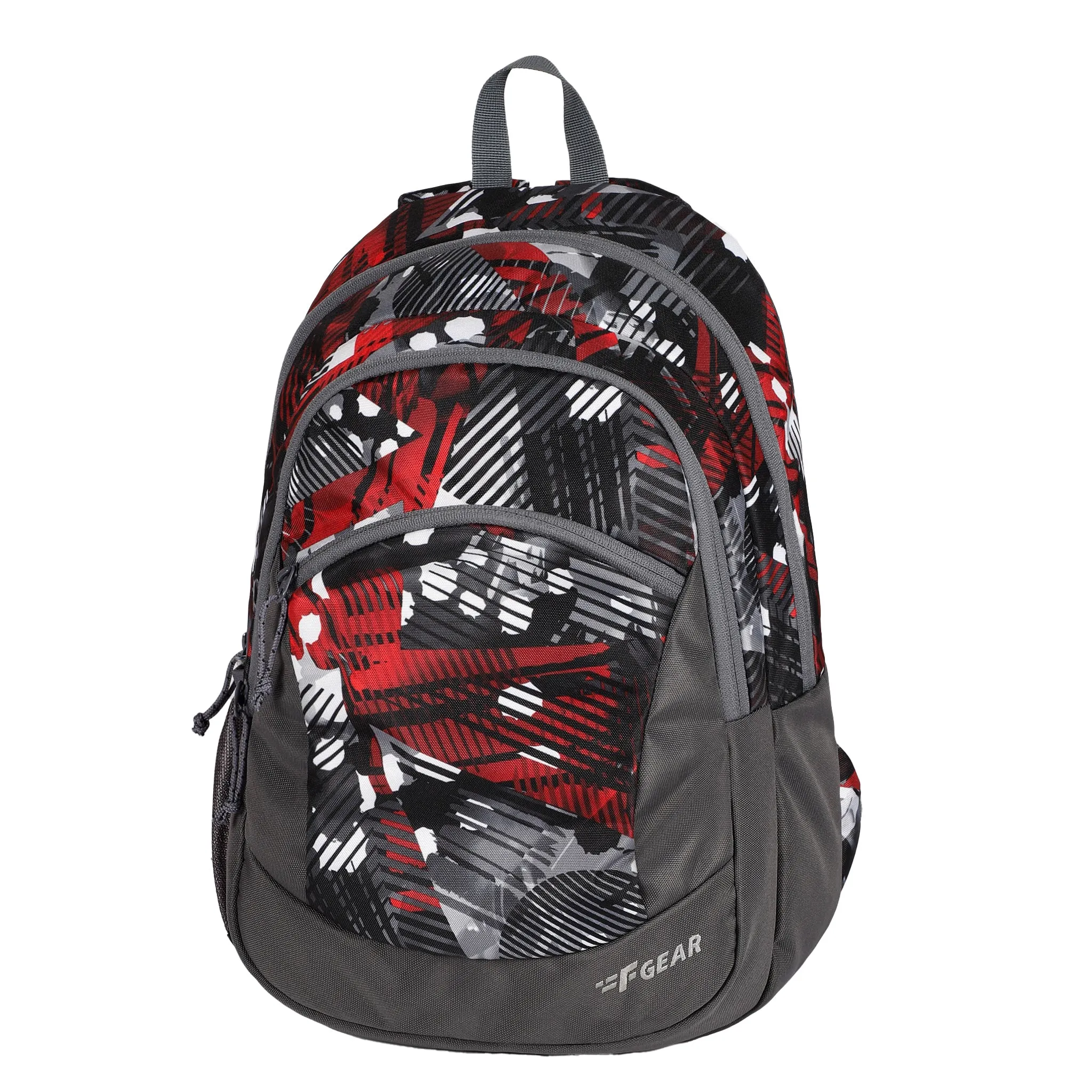 Nico 17L Geometric Black Red Backpack