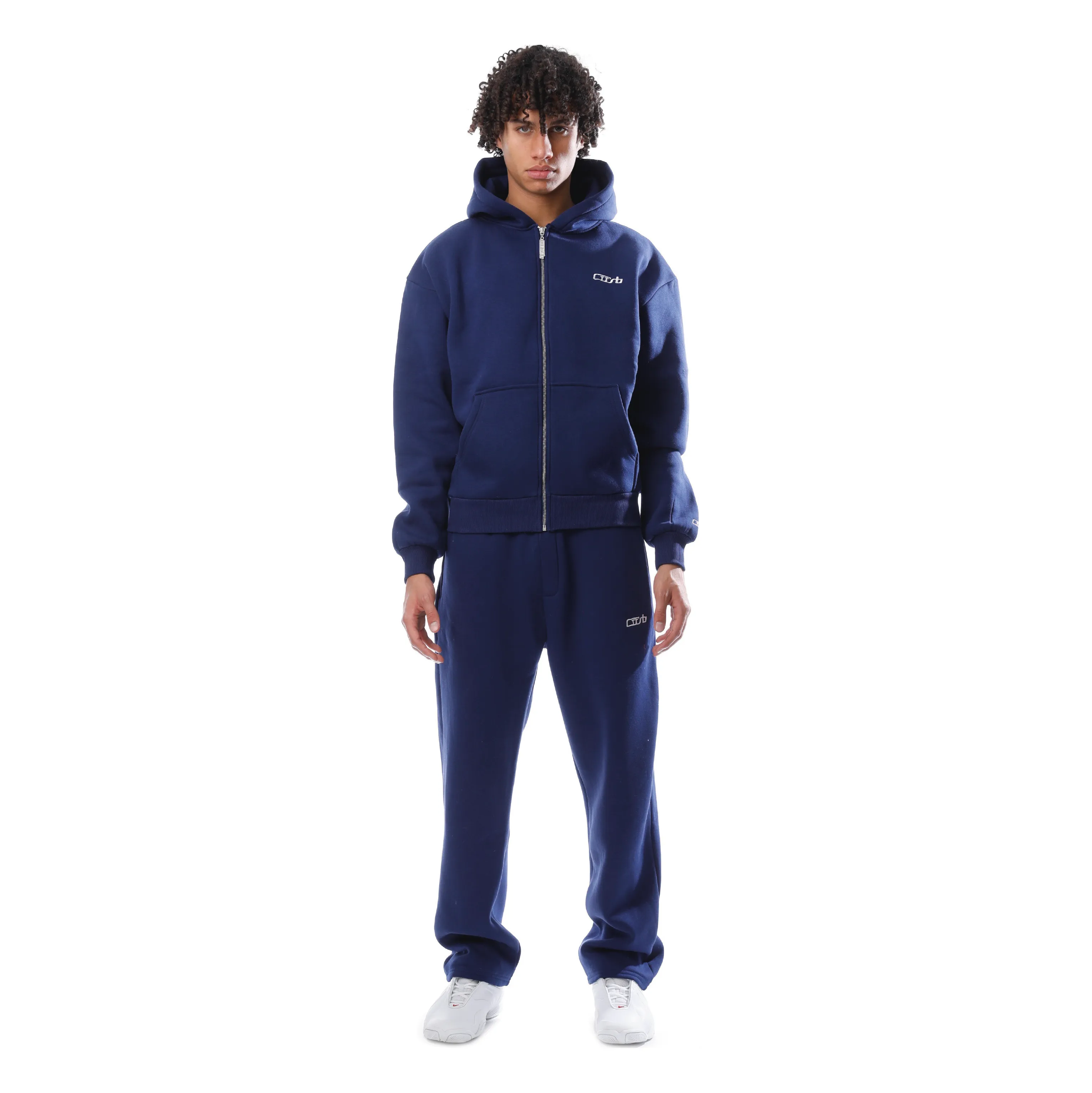 OPEN LEG JOGGER NAVY BLUE