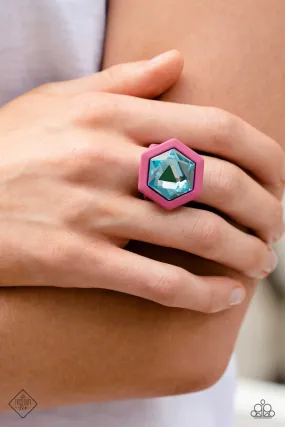 Paparazzi Changing Class Pink Fashion Fix Ring