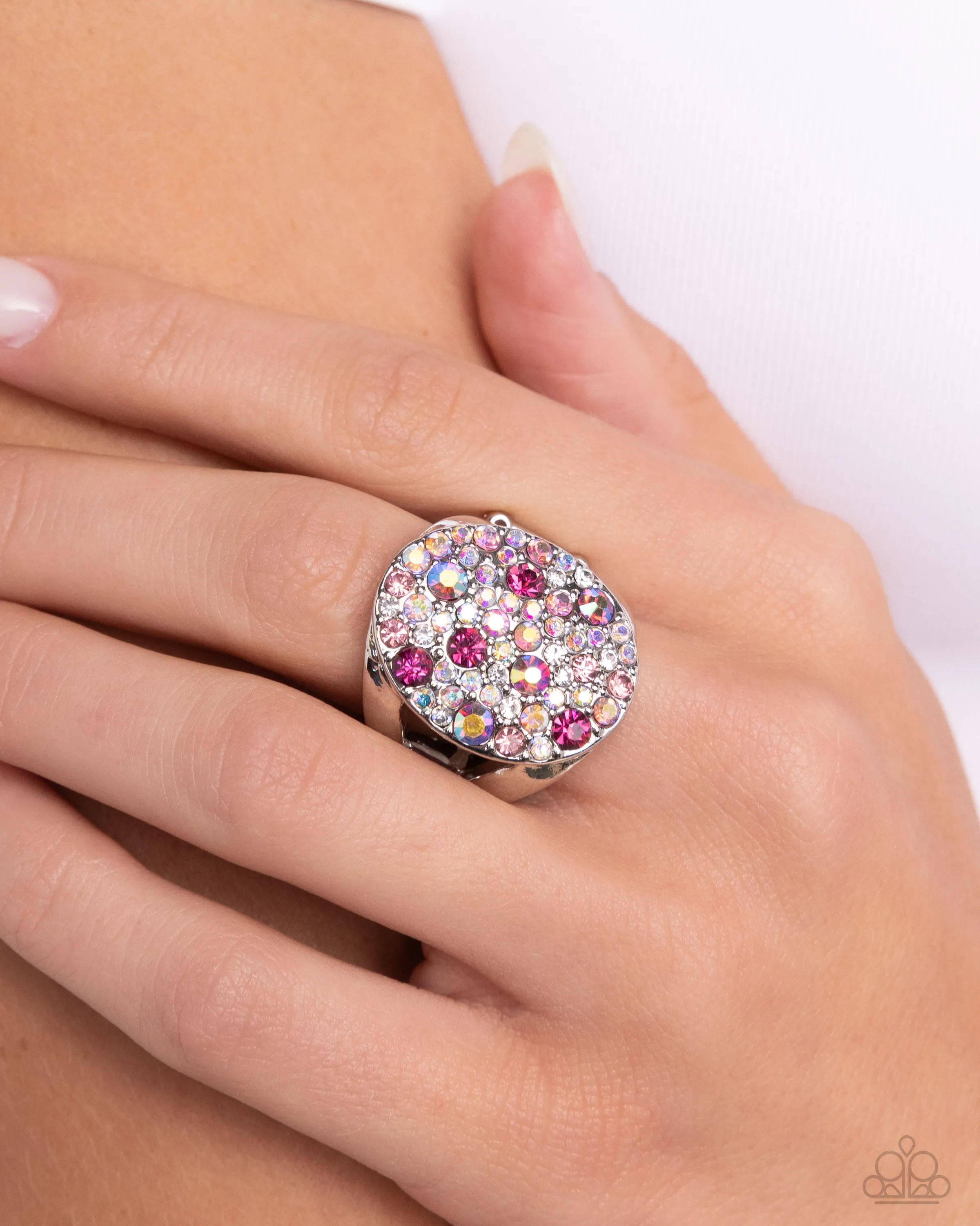 Paparazzi Pampered Pattern Pink Ring